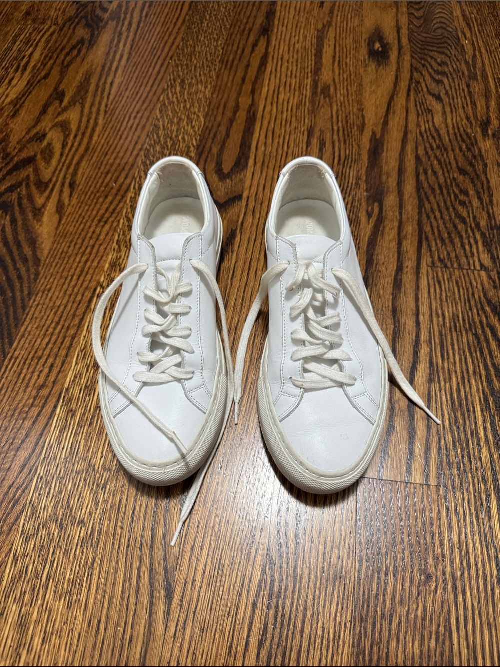 Common Projects White Low-Top Leather Sneakers